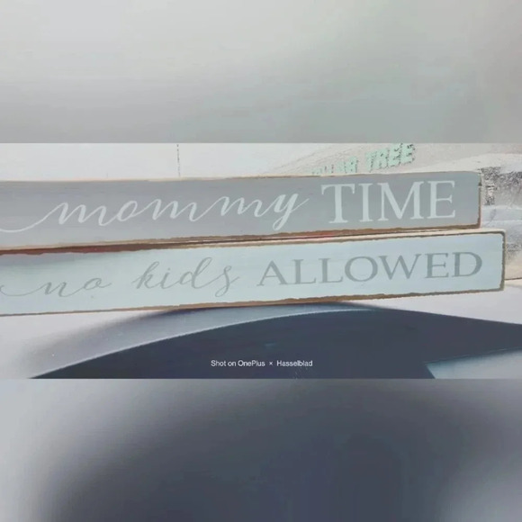 Farmhouse Wooden Signs "Mommy Time". Set of 3 Cottagecore Mother's Day - Picture 1 of 3